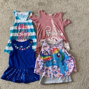 Cute bundle of girls tops.  GUC